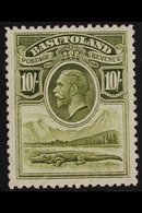 1933 10s Olive Green, Crocodile And Mountains, SG 10, Very Fine Never Hinged Mint. For More Images, Please Visit Http:// - Otros & Sin Clasificación