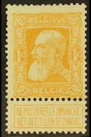 1905-08 1fr Orange-yellow, Mi 76a, SG 104, Light Corner Bend, Otherwise Fine Mint. For More Images, Please Visit Http:// - Altri & Non Classificati