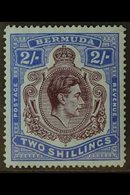 1938-53 2s Deep Purple & Ultramarine/grey Blue, SG 116, Never Hinged Mint, Usual Streaky Gum For More Images, Please Vis - Bermudas