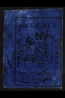 1852 2c Black / Deep Blue Waterlow Lithographed, SG 10, Used With Demerara Datestamp, 4 Margins And Usual Surface Rubbin - Guyane Britannique (...-1966)