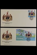 2014-17 FIRST DAY COVERS GROUP Incl. 2014 Arms Pair And Miniature Sheet, 2016 Sharks Set, QEII 90th Birthday, Authors, H - Territorio Britannico Dell'Oceano Indiano