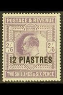 1912 12pi On 2s6d Dull Reddish Purple, SG 33, Lightly Hinged Mint For More Images, Please Visit Http://www.sandafayre.co - British Levant