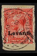 SALONICA 1916 1d Scarlet, SG S2, Very Fine Used On Small Piece. Scarce. For More Images, Please Visit Http://www.sandafa - Levante Británica