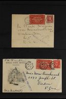 SPECIAL DELIVERY POSTAL HISTORY GROUP 1932 20c Brown-red Labels Inscribed "TWENTY CENTS," SG S7, Used On A Range Of Cove - Other & Unclassified