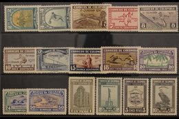 1935 OLYMPIC GAMES SET Third National Olympiad / Sports Set Complete, SG 461/476 (Scott 421/36), A Seldom Seen Very Fine - Colombie