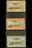 1926 "PORT FOUAD" Overprints On 5m, 10m & 15m Values, SG 141/144, Very Fine Used. Very Scarce (3 Stamps) For More Images - Altri & Non Classificati