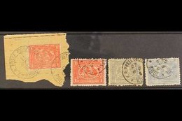 USED ABROAD : RODI (GREEK ISLAND) Clear To Good Strikes On 1872-75 20pa (2) And 1pi (2), Scarce Group. (4 Stamps) For Mo - Otros & Sin Clasificación