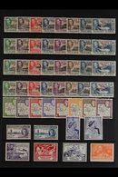 1944-49 MINT COLLECTION A Mint Collection Of Sets Inc All 4 X Dependencies Opt'd Pictorial Sets, 1946-49 Thick Map Set & - Falkland Islands