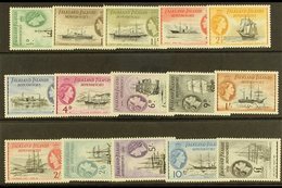 1954-62 Pictorial Complete Set, SG G26/40, Never Hinged Mint, Very Fresh. (15 Stamps) For More Images, Please Visit Http - Falkland Islands