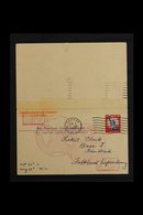 GRAHAM LAND 1958 (8 April) USA 4c+4c Reply Card Sent To Base "J" At Ferin Head, And Returned To The Sender With Very Fin - Islas Malvinas