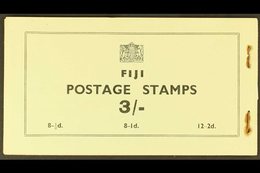 1939-40 BOOKLET. 1939-40 3s Black On Pale Greenish- Buff Cover, SG 3a, Complete With All Four Advertising Pages. Very Fi - Fiji (...-1970)