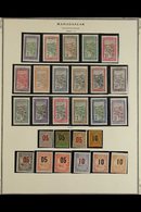 MADAGASCAR 1908-1957 FINE MINT COLLECTION In Hingeless Mounts On Pages, Many Stamps Are Never Hinged, All Different. Inc - Altri & Non Classificati