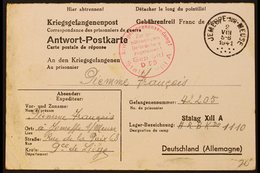 PRISONERS OF WAR MAIL BELGIUM 1941-1944 Interesting Group Of All Different Printed 'Kriegsgefangenenpost' Stampless Card - Otros & Sin Clasificación