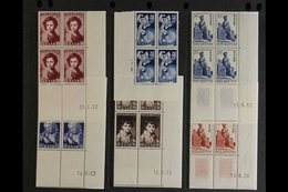 1948-1955 CORNER DATE BLOCKS OF FOUR. An Attractive, VERY FINE MINT COLLECTION Of Lower Corner Blocks Of 4 With Complete - Otros & Sin Clasificación