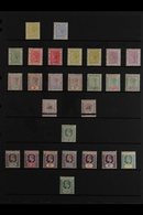 1876-1913 OLD TIME MINT COLLECTION Presented On A Stock Page That Includes 1876-84 CC Wmk ½d And 1d, 1884-91 CA Wmk Rang - Costa D'Oro (...-1957)