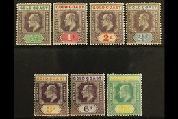 1904-06 (wmk Mult Crown CA) KEVII Set, SG 49/57, Very Fine Mint. (7 Stamps) For More Images, Please Visit Http://www.san - Gold Coast (...-1957)