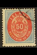 1898 50aur Red And Blue, Perf 12¾x12¾, Fac. 31, Very Fine Used. Scarce Stamp. For More Images, Please Visit Http://www.s - Otros & Sin Clasificación