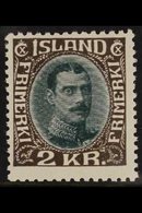 1931-37 2kr Myrtle & Sepia King Re-drawn (SG 192, Michel 166, Facit 156), Fine Mint, Fresh, Expertized Raybaudi. For Mor - Autres & Non Classés