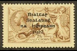 1922 2s6d Sepia-brown, Seahorse With Thom Ovpt, SG 44, Fine Mint, Good Looking Stamp! For More Images, Please Visit Http - Otros & Sin Clasificación