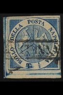 NAPLES 1860 ½t Blue "Trinacria", Sass 15, A Very Fine Used With Clear To Huge Margins All Round, Crisp Engraving And Ful - Non Classés