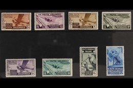 GENERAL ISSUES 1933 Fascist March Anniversary AIR Complete Set (Sass. S. 16, SG 63/70), Never Hinged Mint. (8 Stamps) Fo - Andere & Zonder Classificatie