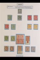 1883-87 Wmk Crown CA Small Collection Of Mint Stamps Being The Complete Set (without 1d Blue) Plus Most Of The SG Listed - Jamaïque (...-1961)