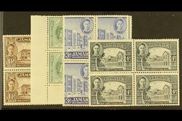 1945-46 1½d - 4½d Perf. 12½x13, SG 134/137a, Fine Mint Blocks Of Four. (16 Stamps) For More Images, Please Visit Http:// - Jamaïque (...-1961)