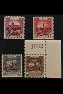 OBLIGATORY TAX 1953-56 INVERTED OPT GROUP Including 5f Claret (SG 408b), 10f Carmine Red (SG 409b), 15f Black (SG 410a)  - Jordanie