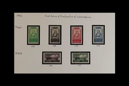 1942 - 1949 ISSUES OF THE REPUBLIC Highly Complete Mint/never Hinged Collection In Mounts Including 1944 Second Anniv Of - Líbano