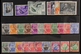 JOHORE 1940-1955 COMPLETE KGVI USED COLLECTION On A Stock Card That Includes A Complete Run Of Postal Issues Of This Rei - Autres & Non Classés