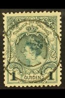 1898 1g Blue-green Type I Perf 11½x11 (NVPH 49, SG 166, Michel 63 I B), Very Fine Cds Used, Very Fresh. For More Images, - Andere & Zonder Classificatie