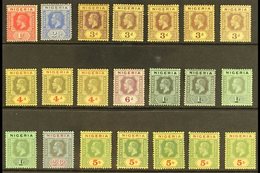 1914-29 King George V Definitives, Watermark Multi Crown CA, All Different Fine Mint Range With Most Values From 1d To 5 - Nigeria (...-1960)