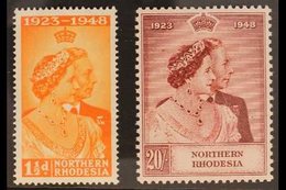 1948 Royal Silver Wedding Set, SG 48/49, Never Hinged Mint (2 Stamps) For More Images, Please Visit Http://www.sandafayr - Rhodésie Du Nord (...-1963)