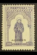 AZORES 1895 1000r Violet & Green, Afinsa 87, Very Fine Mint For More Images, Please Visit Http://www.sandafayre.com/item - Altri & Non Classificati