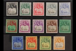 1922-37 "Badge Of St Helena" (watermark Multi Script CA) Set Complete From ½d To 7s6d, SG 97/111 Very Fine Mint. (14 Sta - Isla Sta Helena