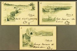 TRANSVAAL 1902 Group Of Three Different Pictorial Postcards, Each Numbered And Addressed To Pretoria, Each Posted Withou - Sin Clasificación