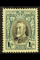 1931 1s Black And Greenish Blue, Geo V, Perf 14, SG 23b, Very Fine And Fresh Mint. For More Images, Please Visit Http:// - Rodesia Del Sur (...-1964)
