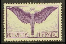1924 1Fr Dark Violet Icarus, Ordinary Paper, Mi 191x, Never Hinged Mint For More Images, Please Visit Http://www.sandafa - Otros & Sin Clasificación
