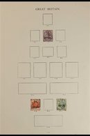 OFFICIAL STAMPS. The Four "Windsor" Album Pages With A Chiefly Used Collection Of Official Stamps (23 Stamps) For More I - Otros & Sin Clasificación