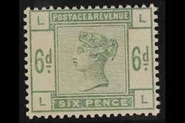 1883-84 6d Dull Green, SG 194, Never Hinged Mint, Very Fresh & Scarce. For More Images, Please Visit Http://www.sandafay - Andere & Zonder Classificatie