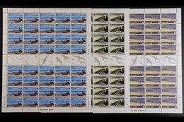 ISLE OF MAN 1996 Lighthouses Complete Set, SG 672/77, Superb Never Hinged Mint COMPLETE SHEETS Of 40, Very Fresh, Face £ - Altri & Non Classificati