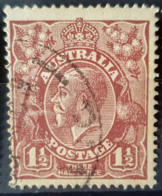 AUSTRALIA - Canceled - Sc# 24 - 1.5p - Used Stamps