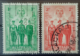 AUSTRALIA 1940 - Canceled - Sc# 184, 185 - Damage On 185! - Andere & Zonder Classificatie