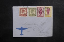 CONGO BELGE - Enveloppe De Elisabethville Pour La Belgique Par Avion En 1949 , Affranchissement Plaisant - L 41815 - Covers & Documents