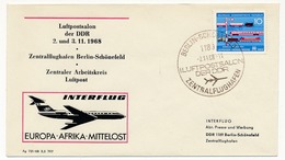 ALLEMAGNE DDR - Salon De La Poste Aérienne - Berlin-Schönefeld 2/11/1968 - Briefe U. Dokumente