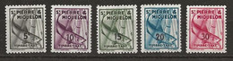 Timbre Taxe 1938 Saint Pierre Et Miquelon Yvt 32- 36 Neuf ** - Strafport