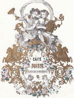 CARTE PORCELAINE. Café Suisse, Place De La Monnaie, [Br - Sonstige & Ohne Zuordnung