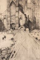 Jules DE BRUYCKER (GENT, 1870 - 1945) - L'Église Saint- - Estampes & Gravures