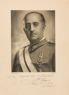 Général Francisco FRANCO - Photographie Signée Et Dédic - Non Classificati
