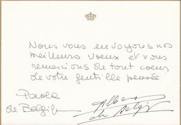 PAOLA DE BELGIQUE - 17 Cartes Autographes Signées Adres - Unclassified